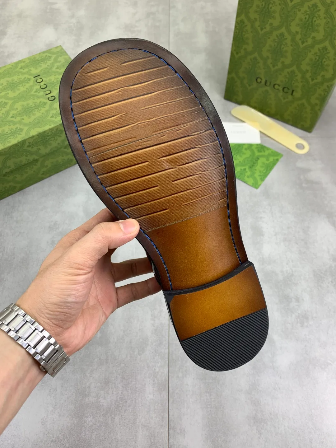 Men's Men's Shoes 💰P580 [New Style] 💰💎💎💎 [Gucci] GUCCI high-end men's formal business leather shoes, original order 1:1! Original imported high-end calfskin, original metal buckle, imported first-layer pigskin lining for feet, original high-end outsole, men's shoe size: 38-44